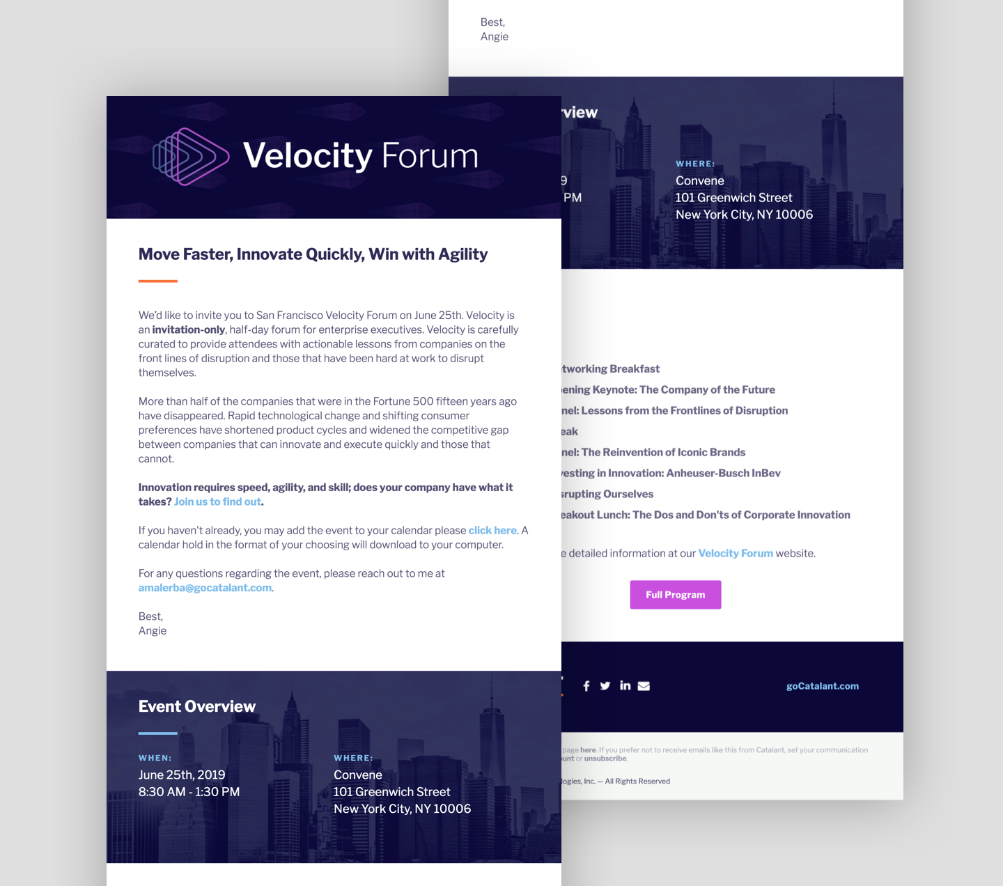 Velocity-forum-emails